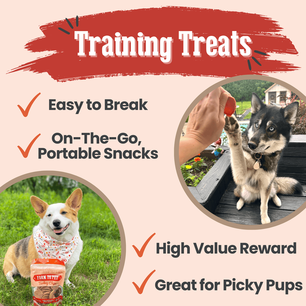 Turkey Chips for Dogs | All-Natural Single-Ingredient Healthy Dog Treats