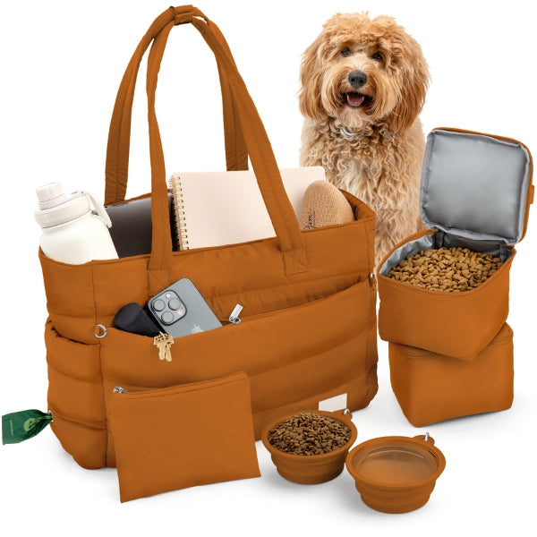 Puffer Dog Travel Bag for Dog Moms